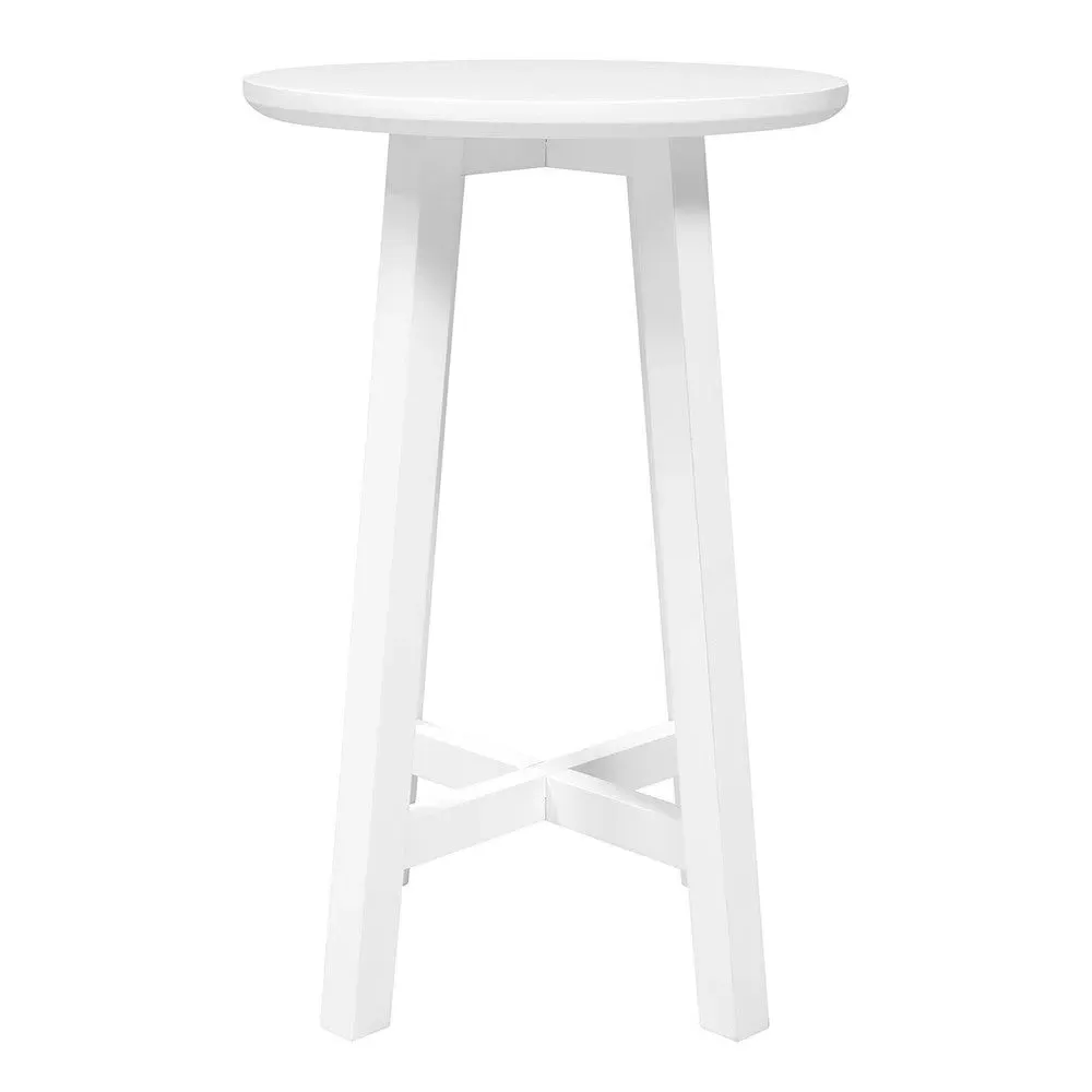 Round Side Table - Pure White