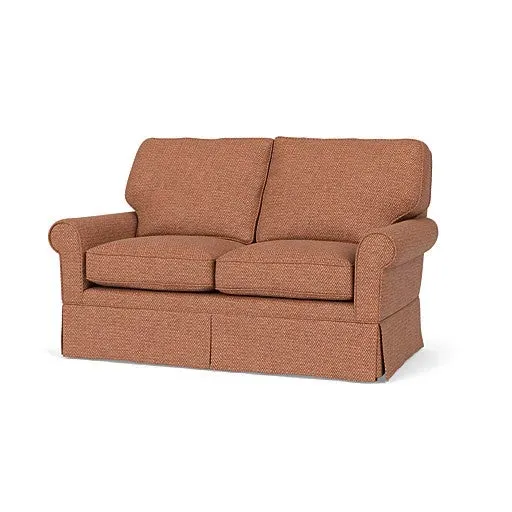 2-Seater Sofa - Brick, Herringbone Weave