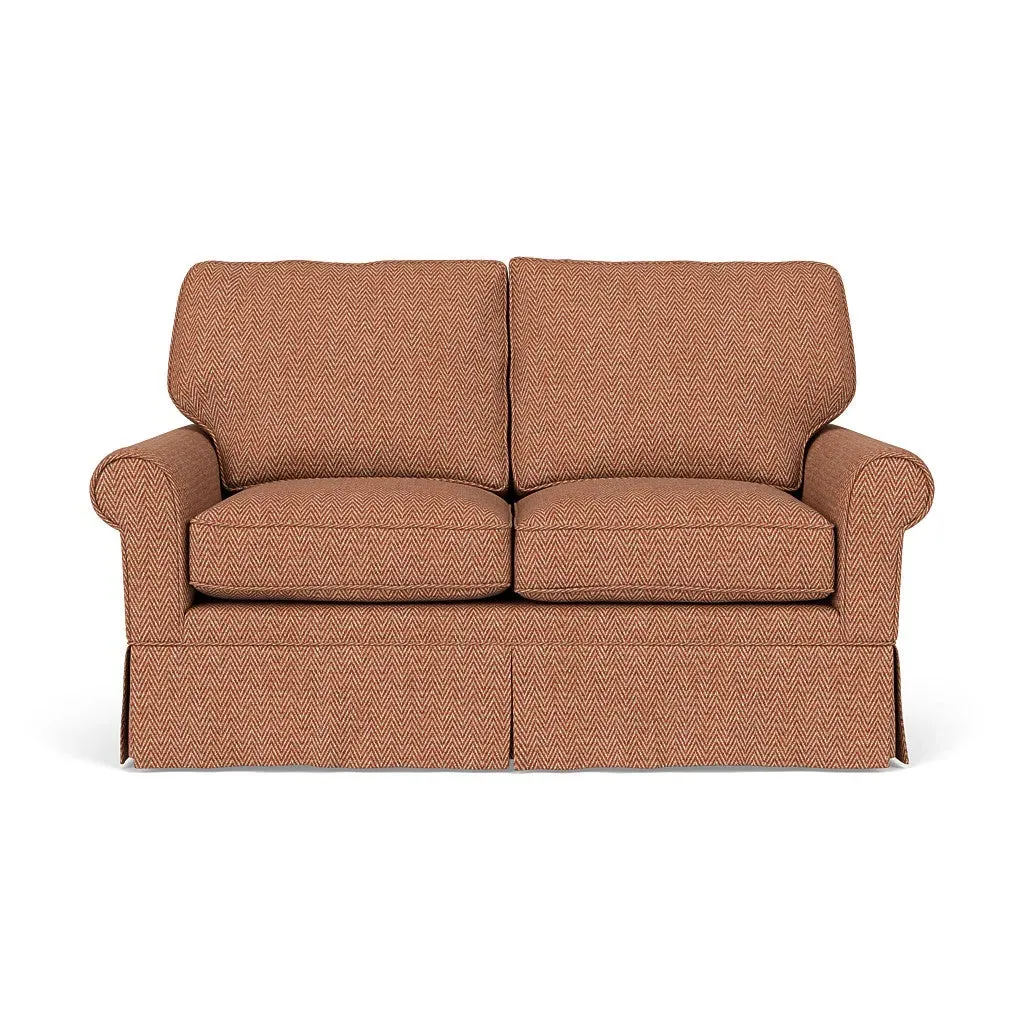 2-Seater Sofa - Brick, Herringbone Weave image