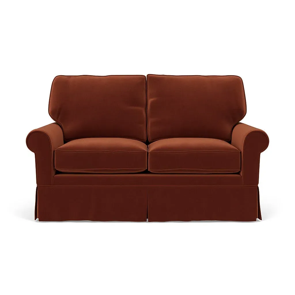 2-Seater Sofa - Brick, Matt Velvet image