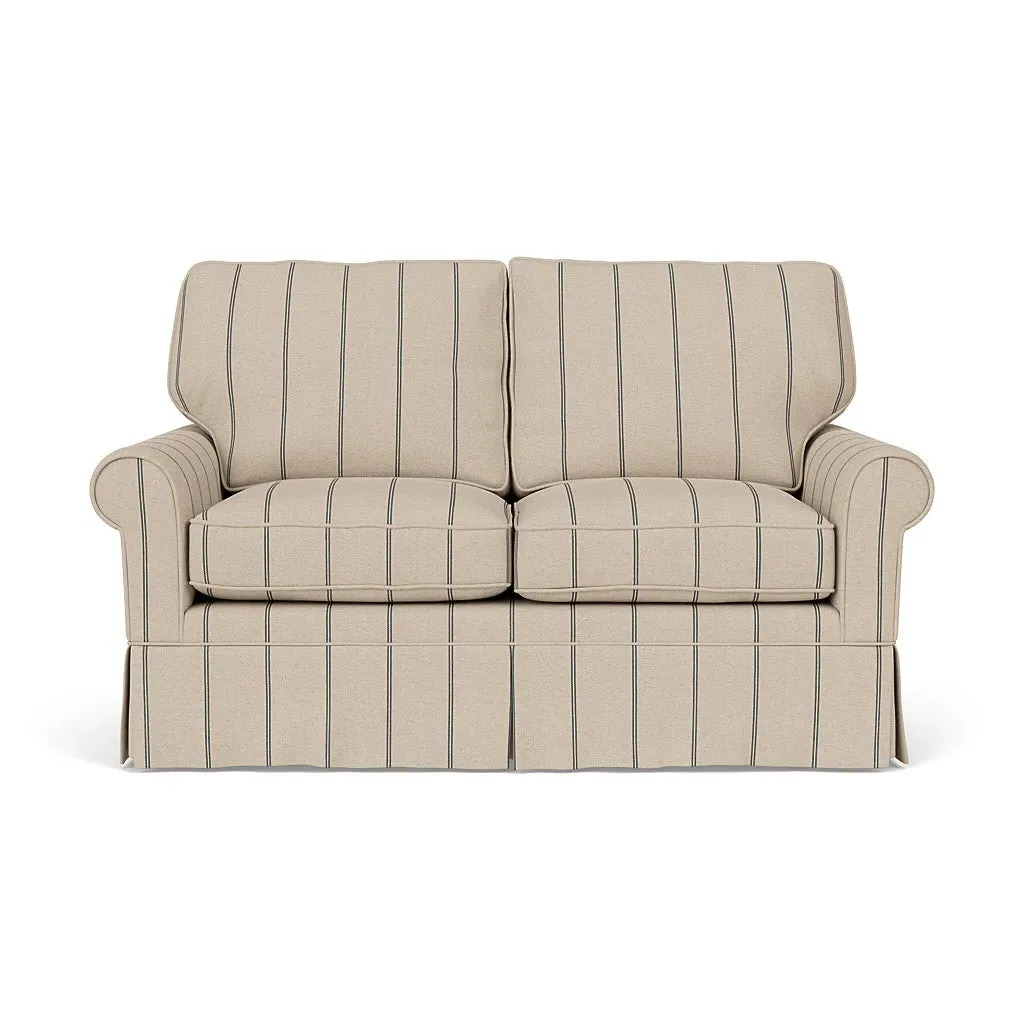 Compton Stripe 2-Seater Sofa - Charcoal by The Cotswold Company, alternate view