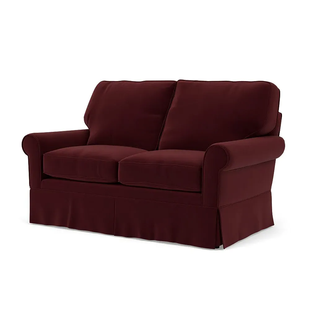 2-Seater Sofa - Dark Rosehip, Matt Velvet