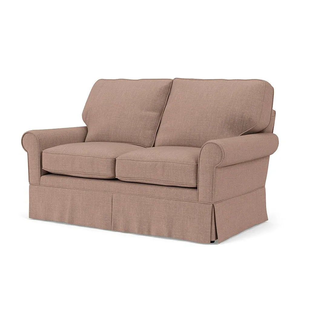 2-Seater Sofa - Dusky Rose, Eco Chenille