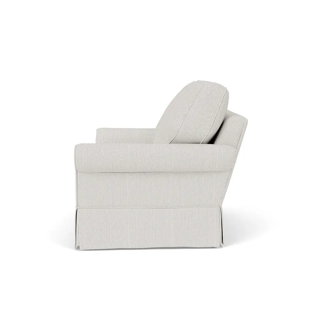 2-Seater Sofa - Grey, Broadway Stripe