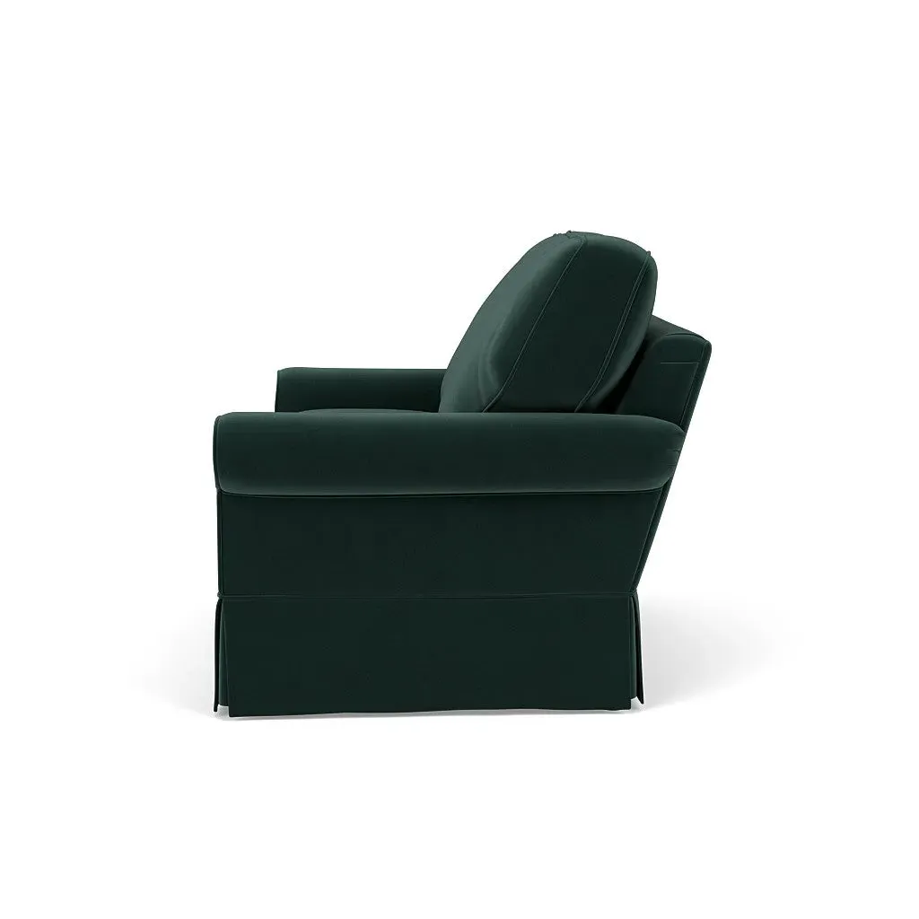 2-Seater Sofa - Lake, Matt Velvet