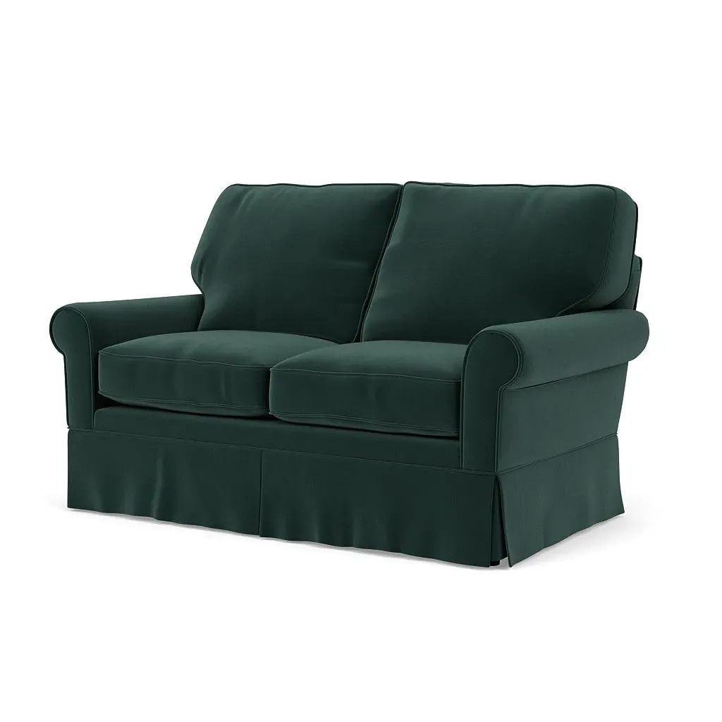 2-Seater Sofa - Lake, Matt Velvet
