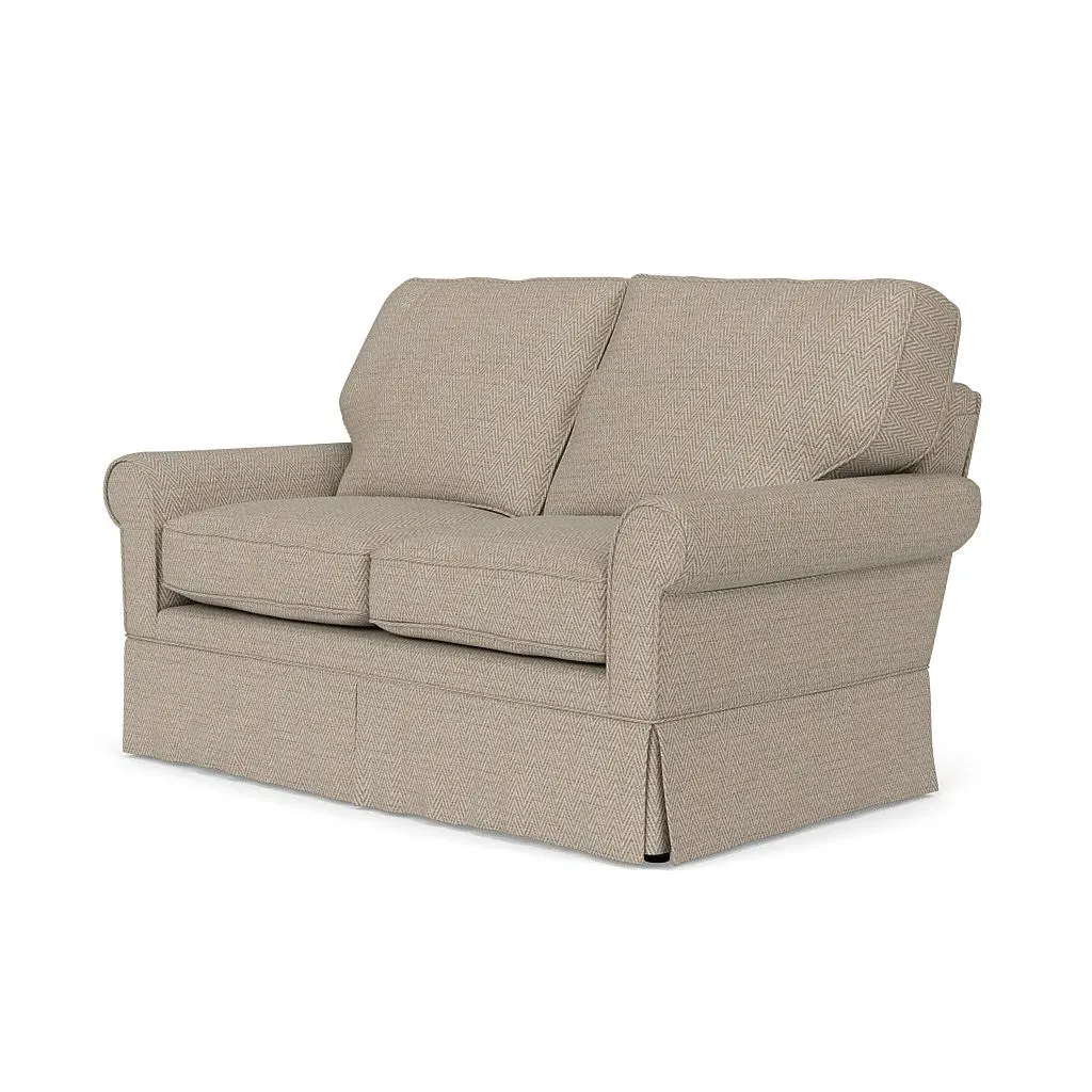 2-Seater Sofa - Natural, Herringbone Weave