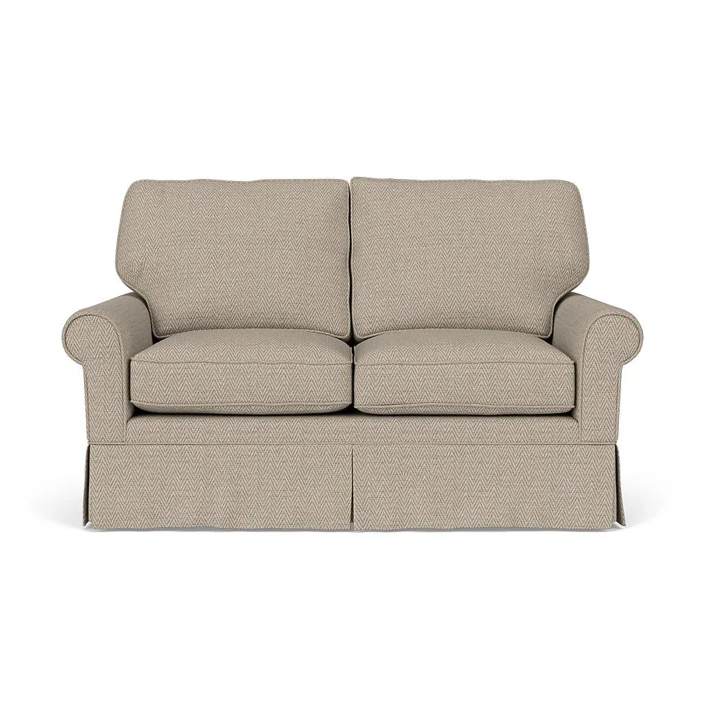 2-Seater Sofa - Natural, Herringbone Weave