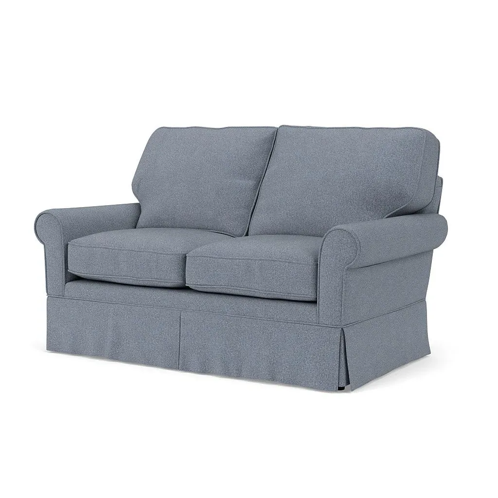 2-Seater Sofa - Navy, Eco Herringbone