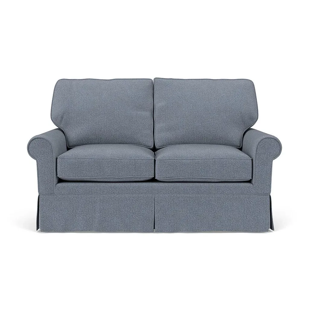 2-Seater Sofa - Navy, Eco Herringbone image