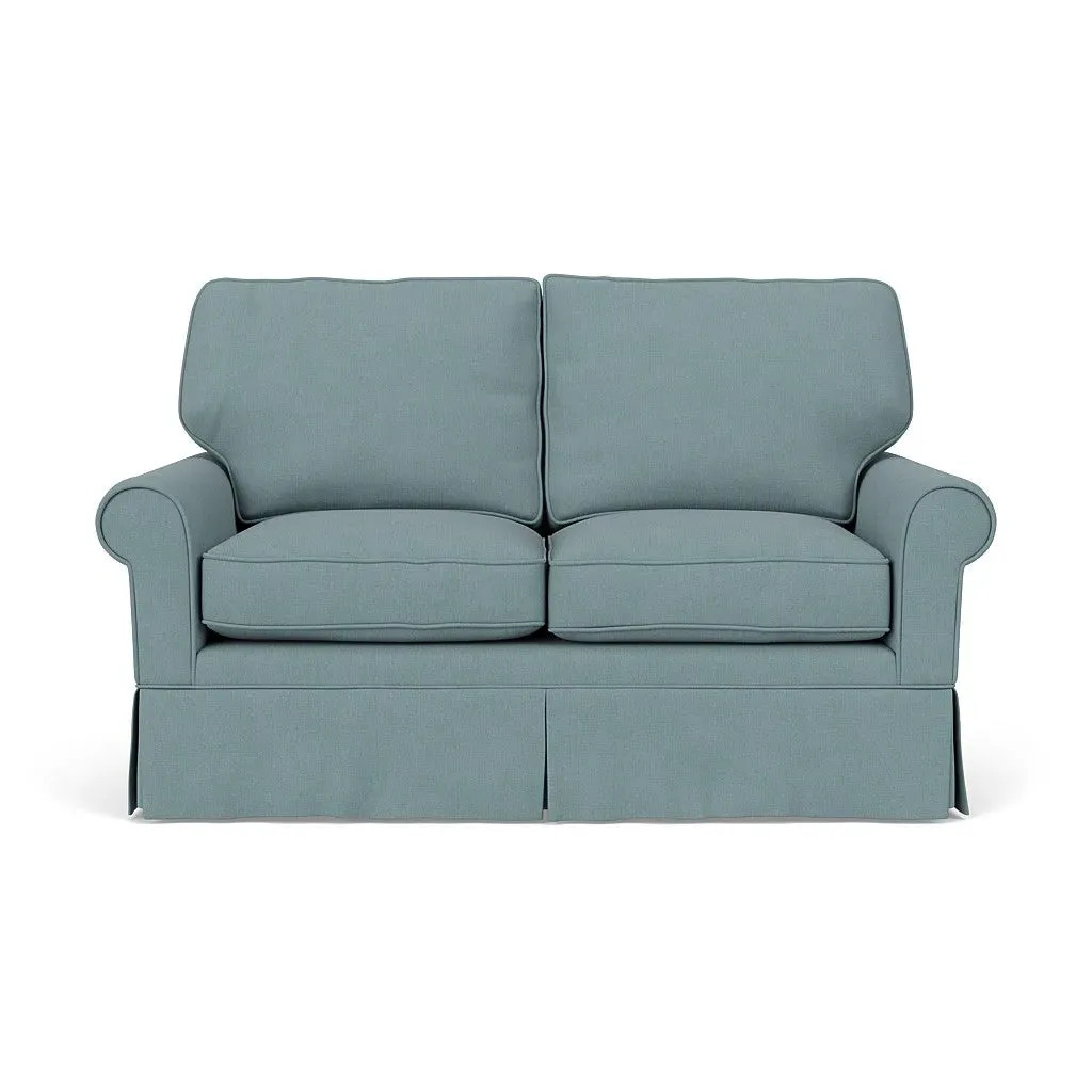 2-Seater Sofa - Sky Blue, Linen Mix image