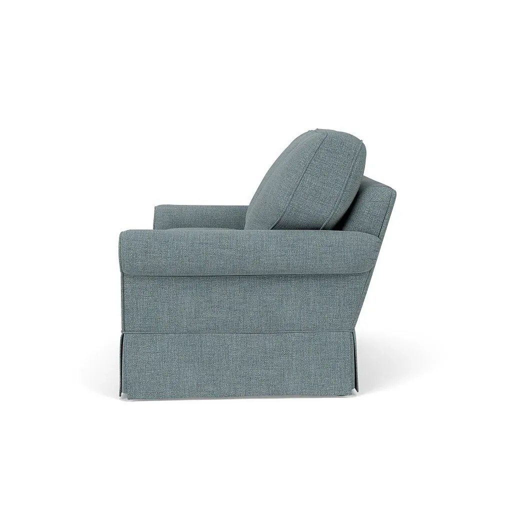2-Seater Sofa - Teal, Rustic Weave