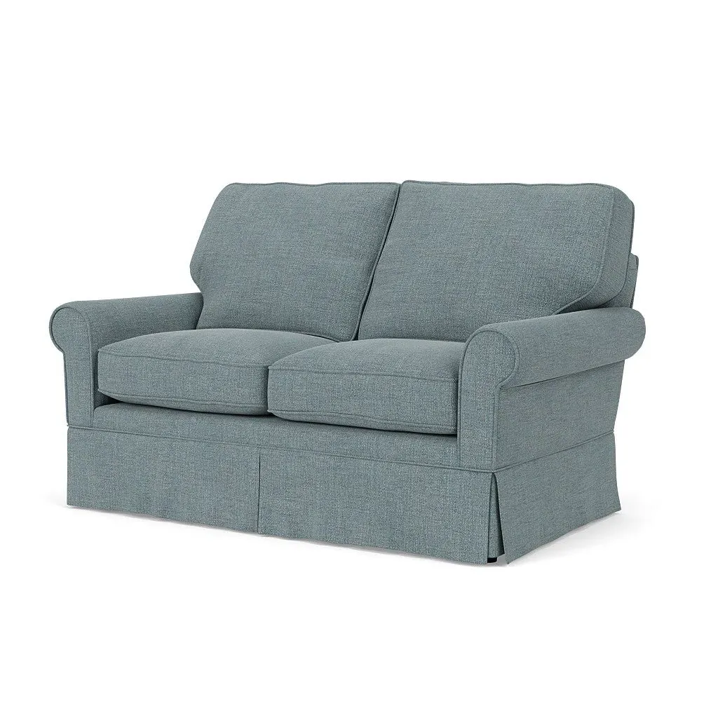 2-Seater Sofa - Teal, Rustic Weave