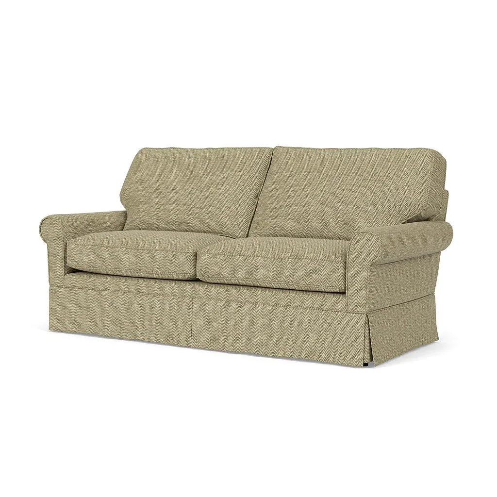 3-Seater Sofa - Apple, Herringbone Weave
