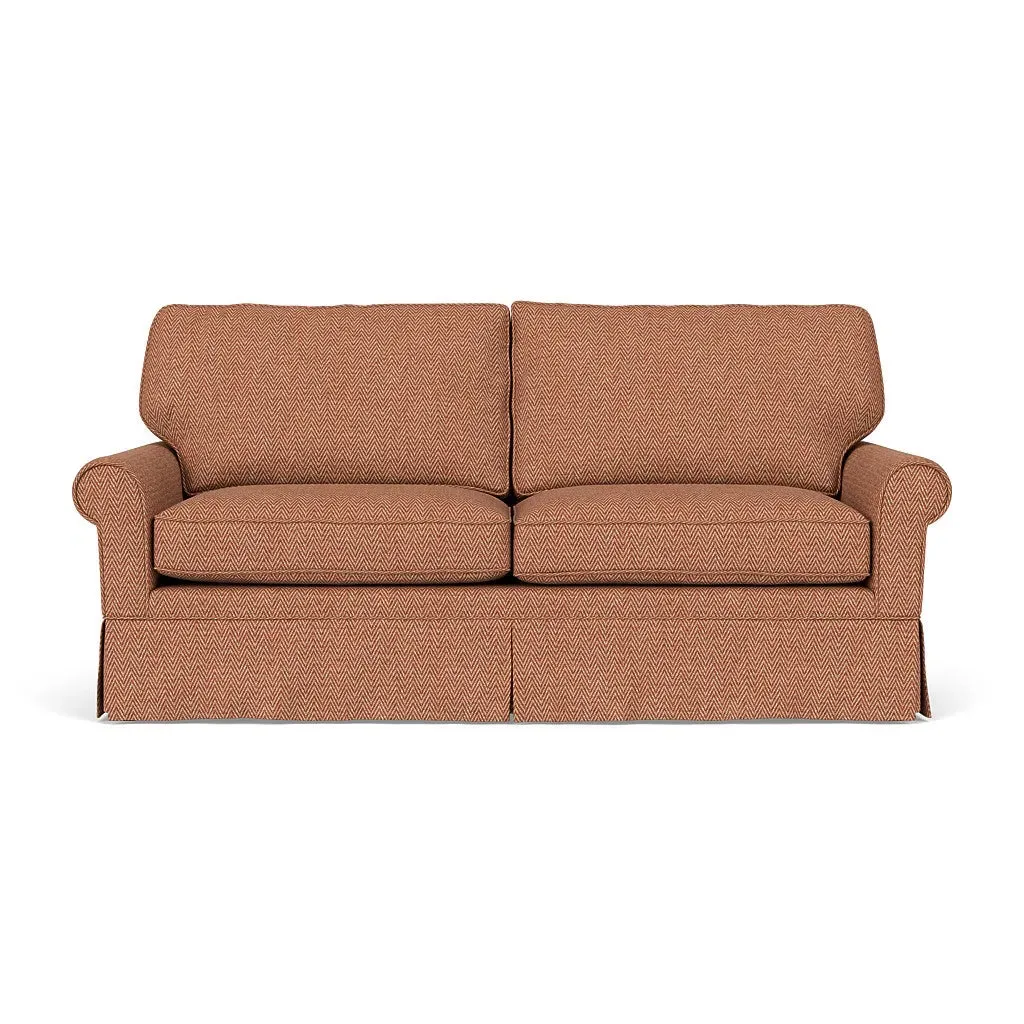 3-Seater Sofa - Brick, Herringbone Weave