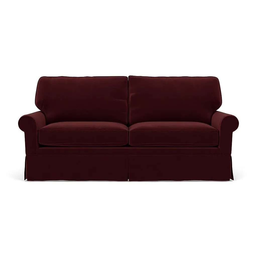 3-Seater Sofa - Dark Rosehip, Matt Velvet