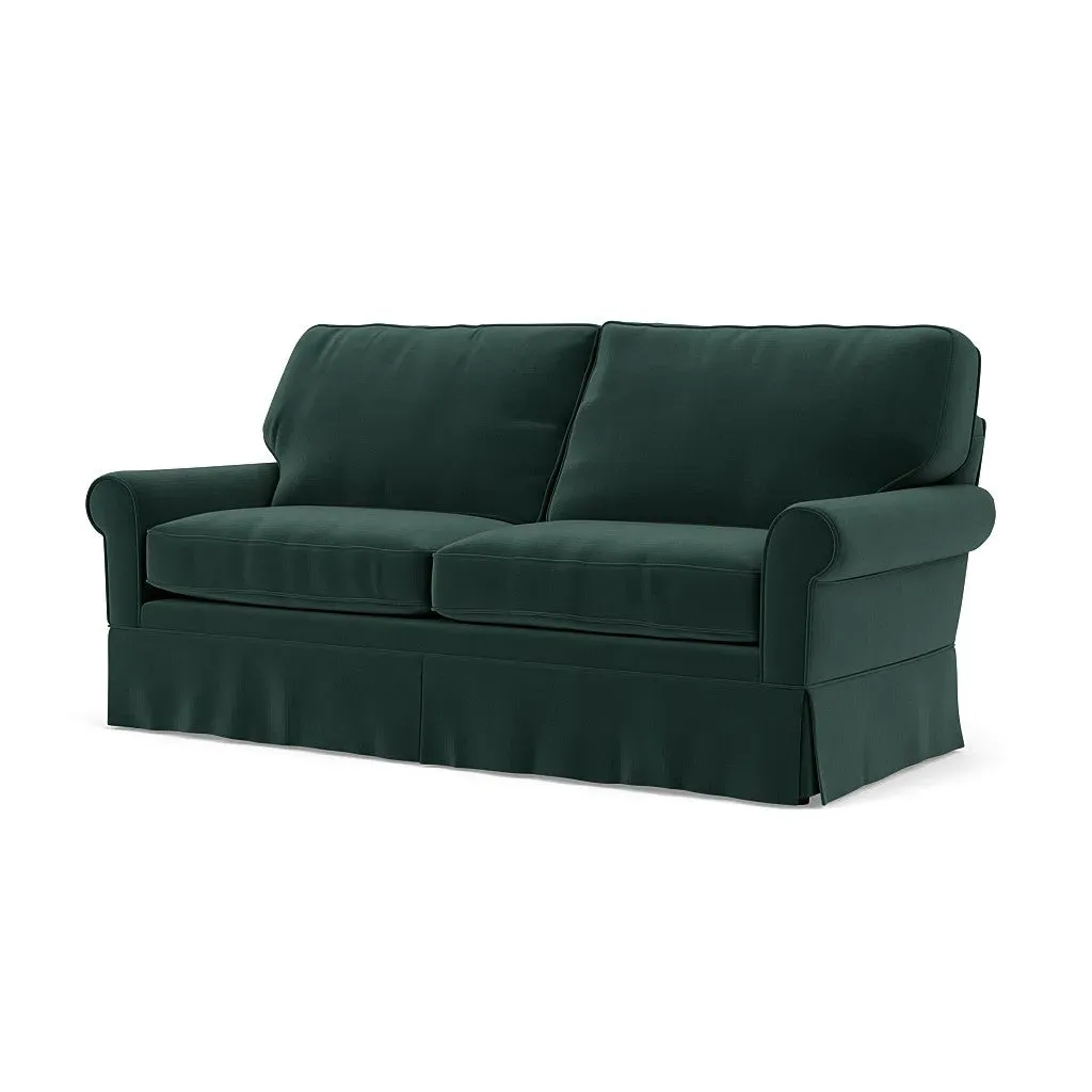 3-Seater Sofa - Lake, Matt Velvet