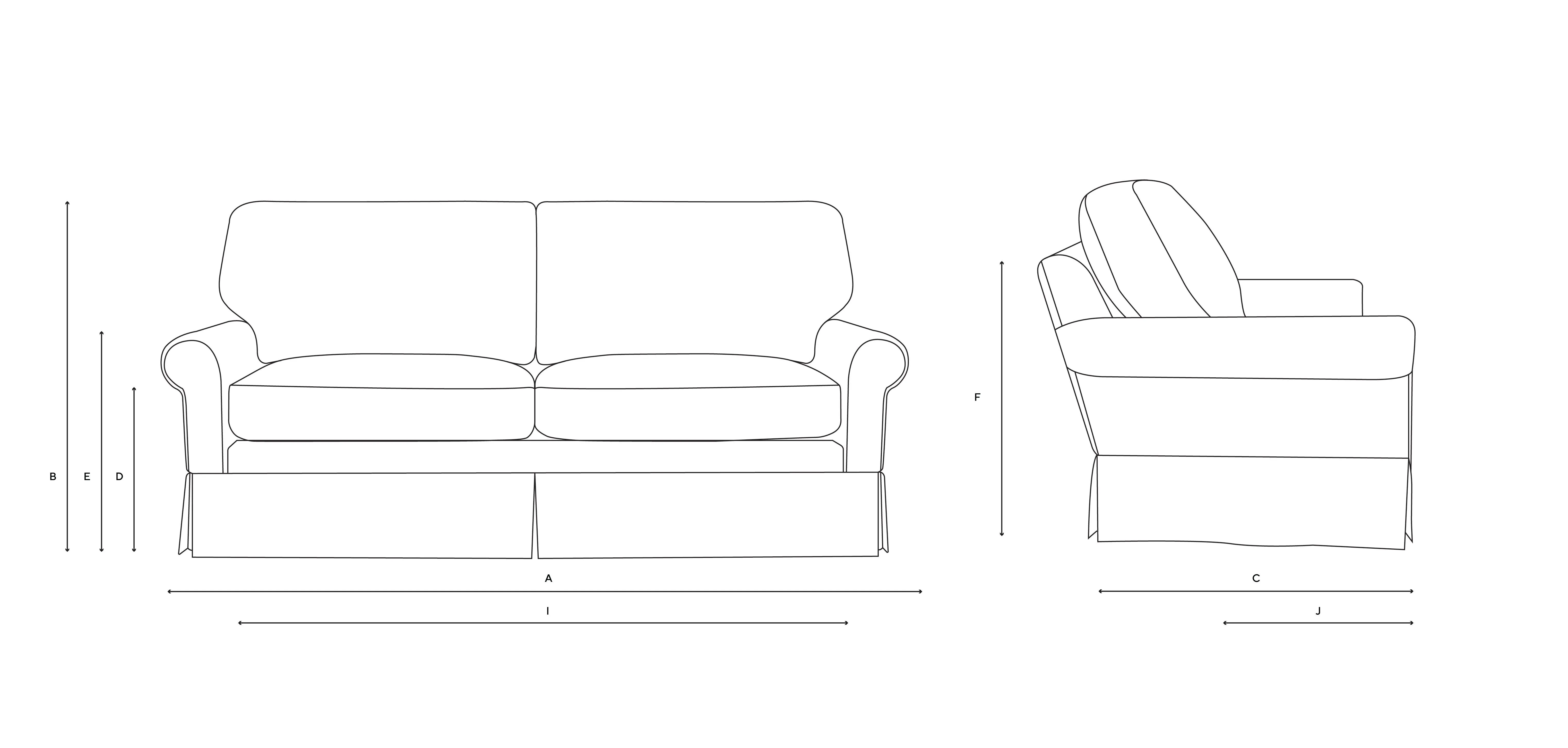 The Cotswold Company Dawson 3-Seater Sofa - Mid Blue, image 4