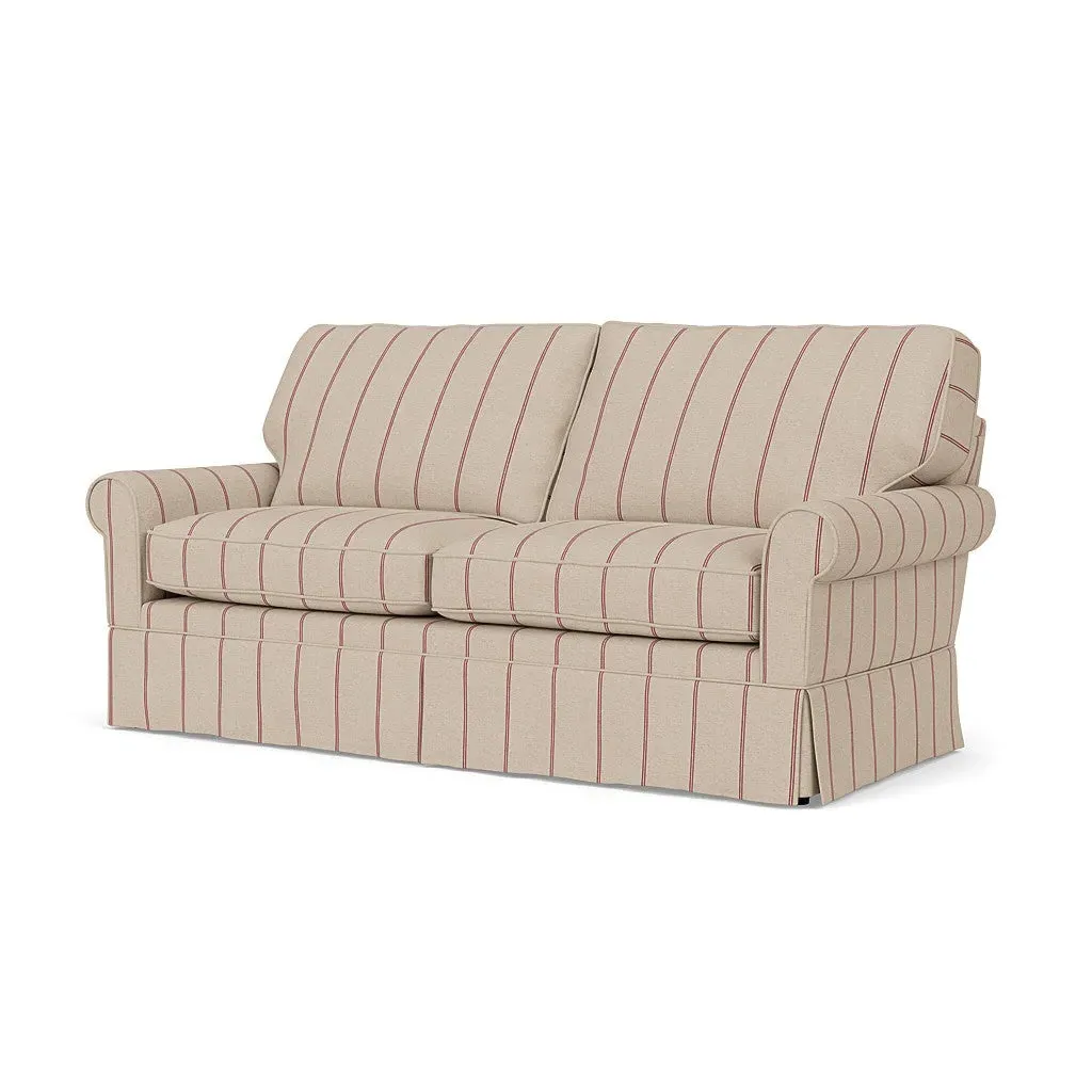 3-Seater Sofa - Raspberry, Compton Stripe
