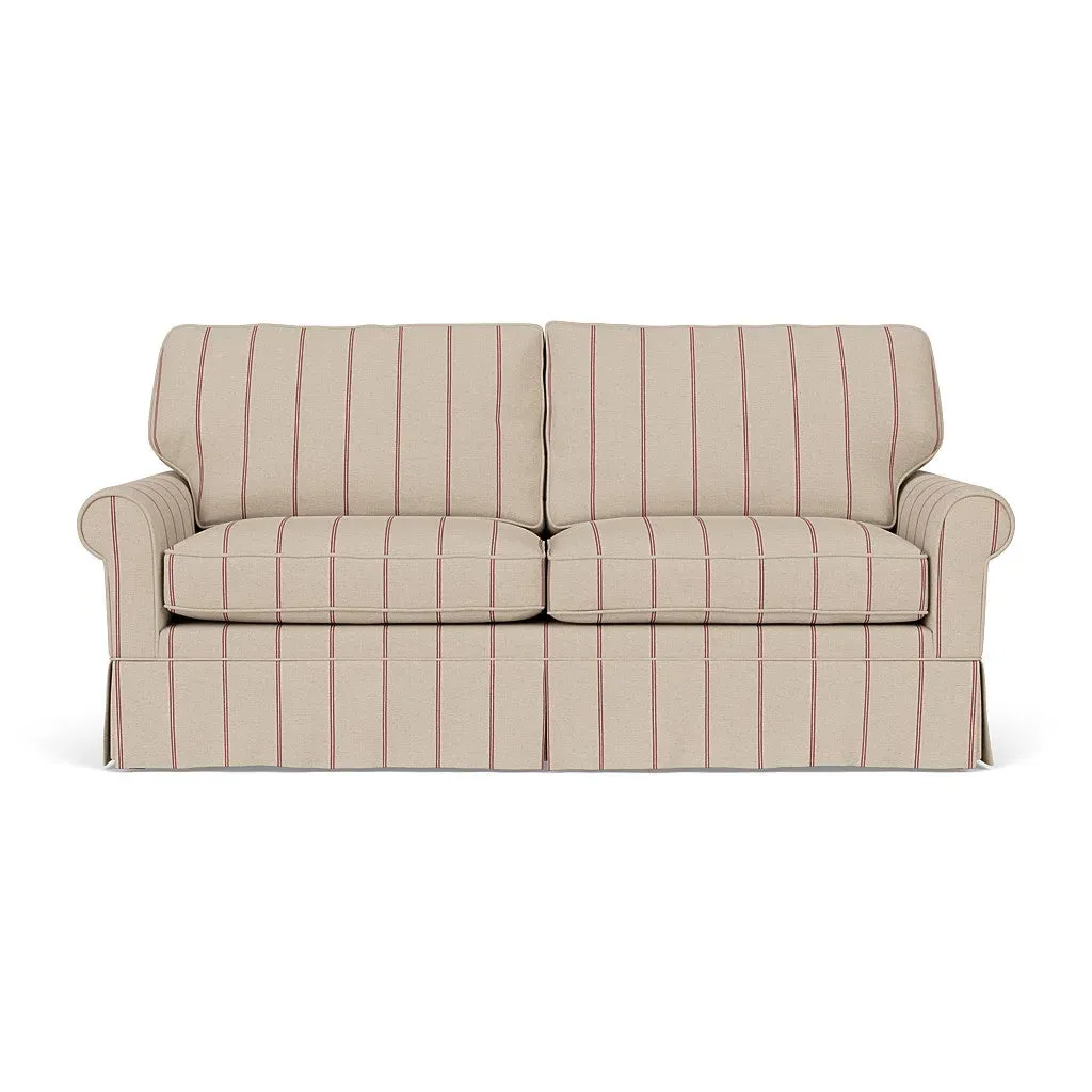 3-Seater Sofa - Raspberry, Compton Stripe