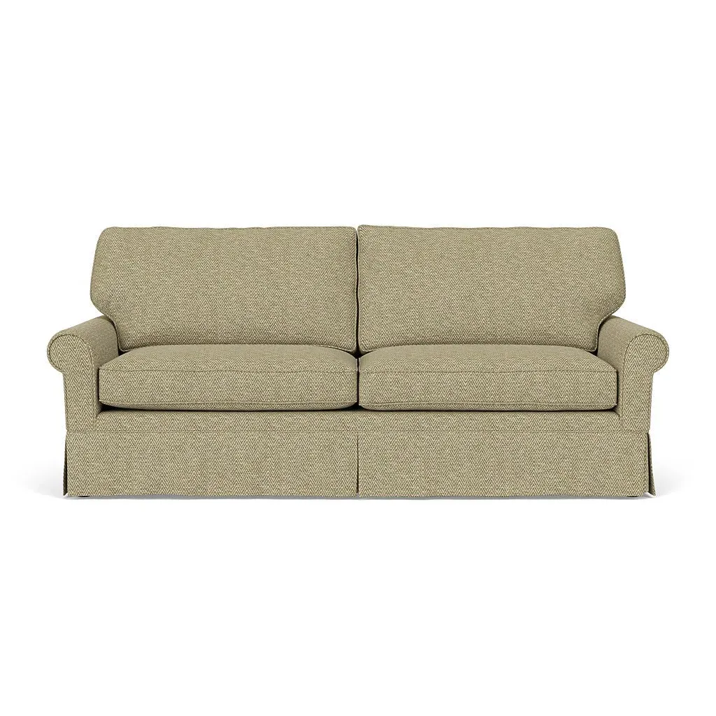 4-Seater Sofa - Apple, Herringbone Weave