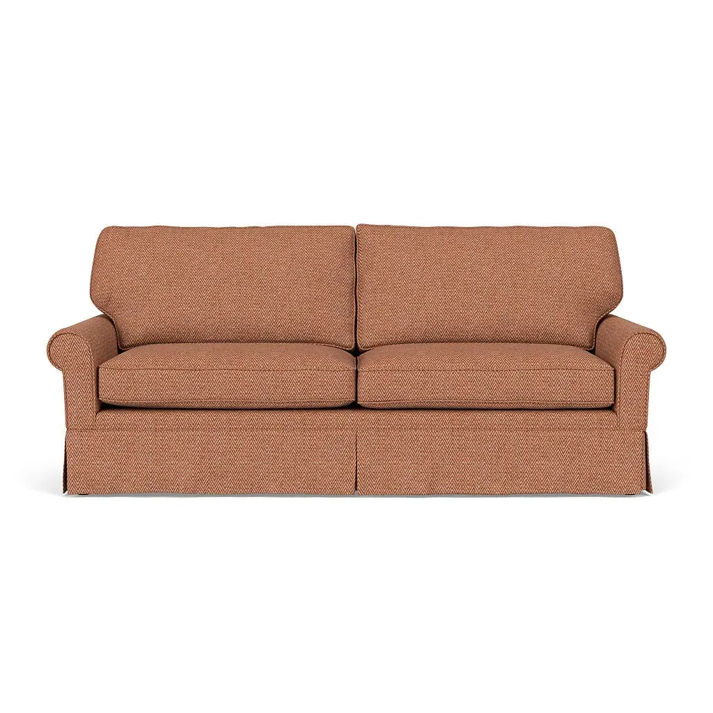 4-Seater Sofa - Brick, Herringbone Weave