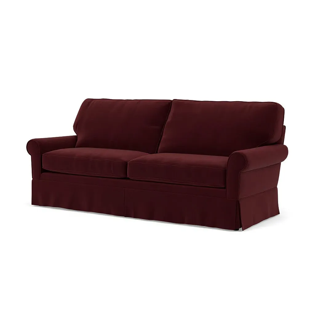 4-Seater Sofa - Dark Rosehip, Matt Velvet