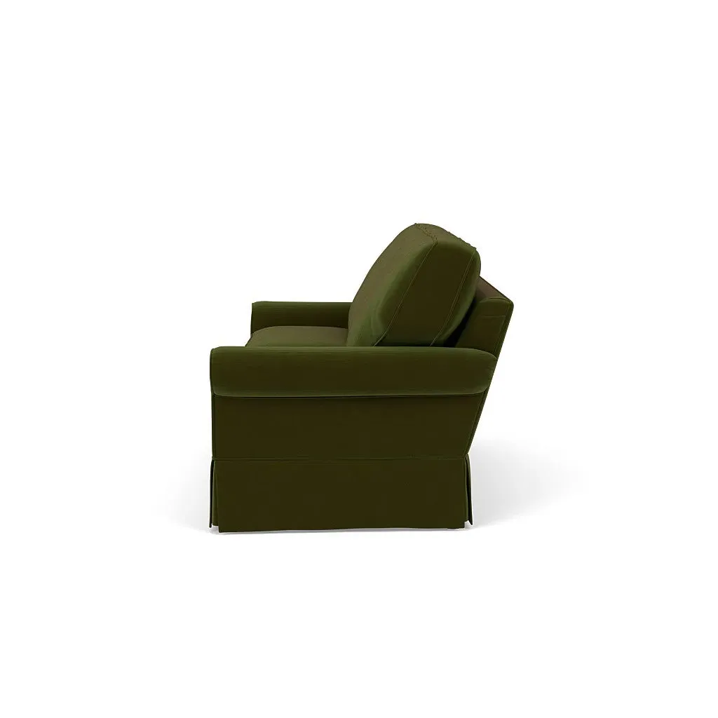 4-Seater Sofa - Forest Green, Matt Velvet
