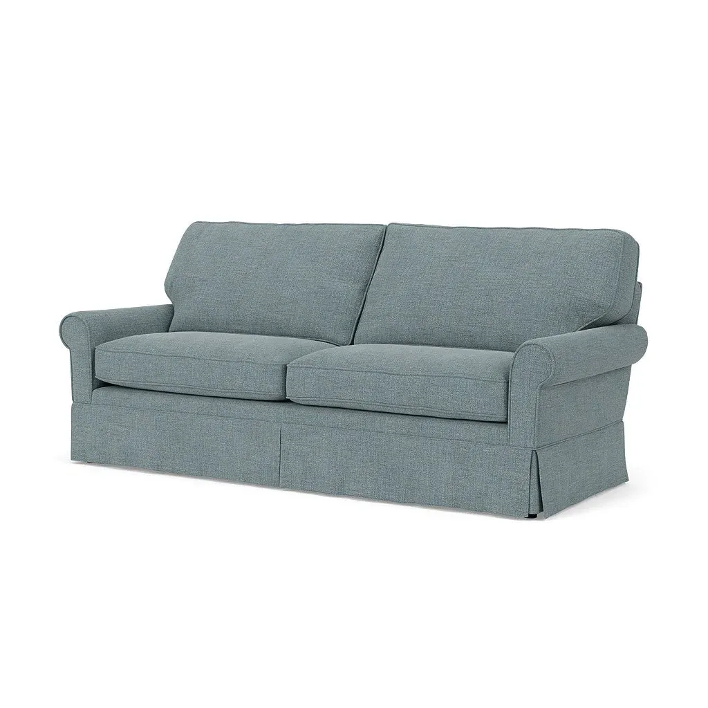 4-Seater Sofa - Teal, Rustic Weave