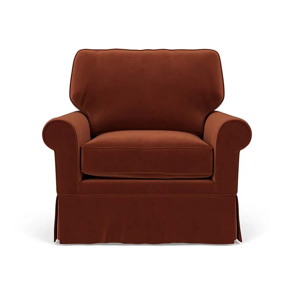Armchair - Brick, Matt Velvet image