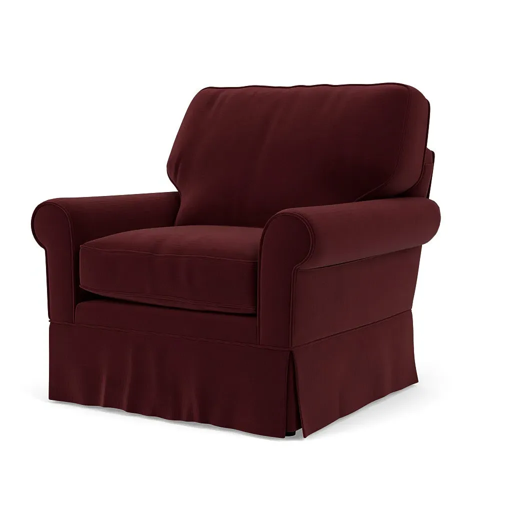 Armchair - Dark Rosehip, Matt Velvet
