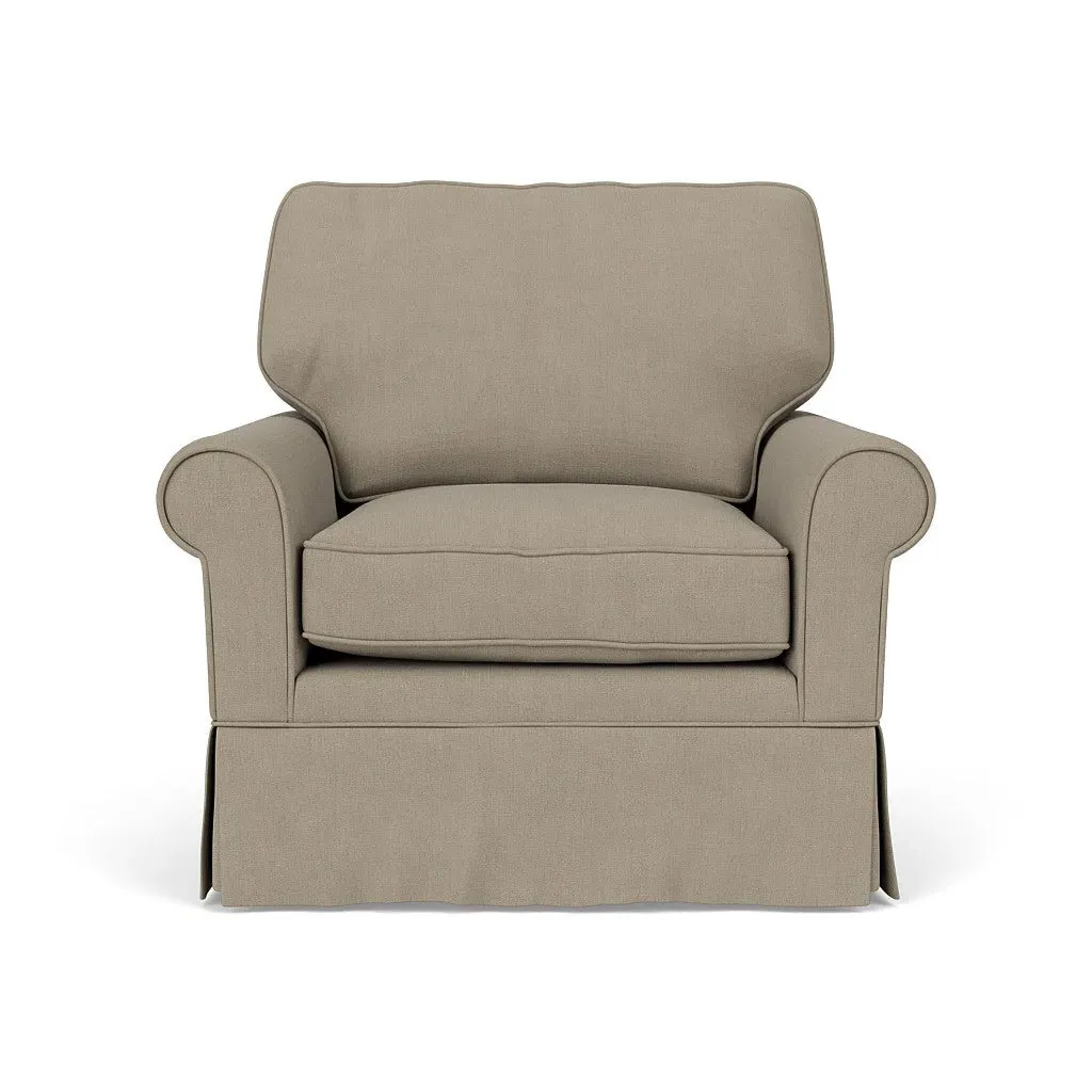 Armchair - Dove Grey, Linen Mix
