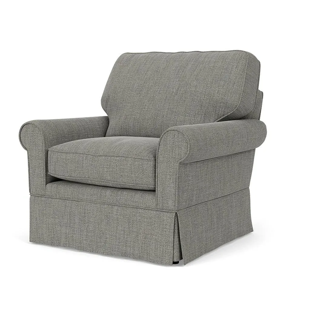 Armchair - Grey, Rustic Weave