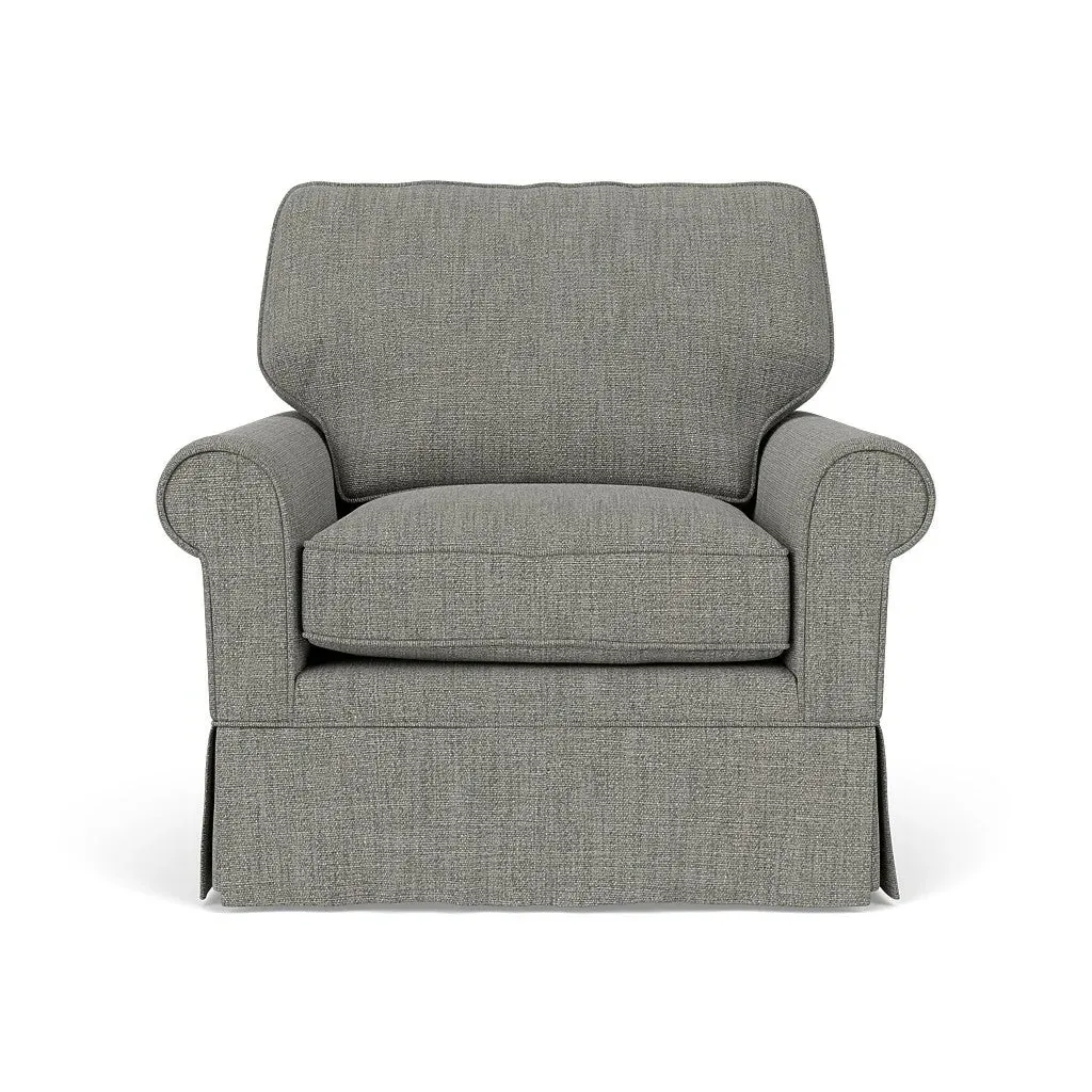 Armchair - Grey, Rustic Weave