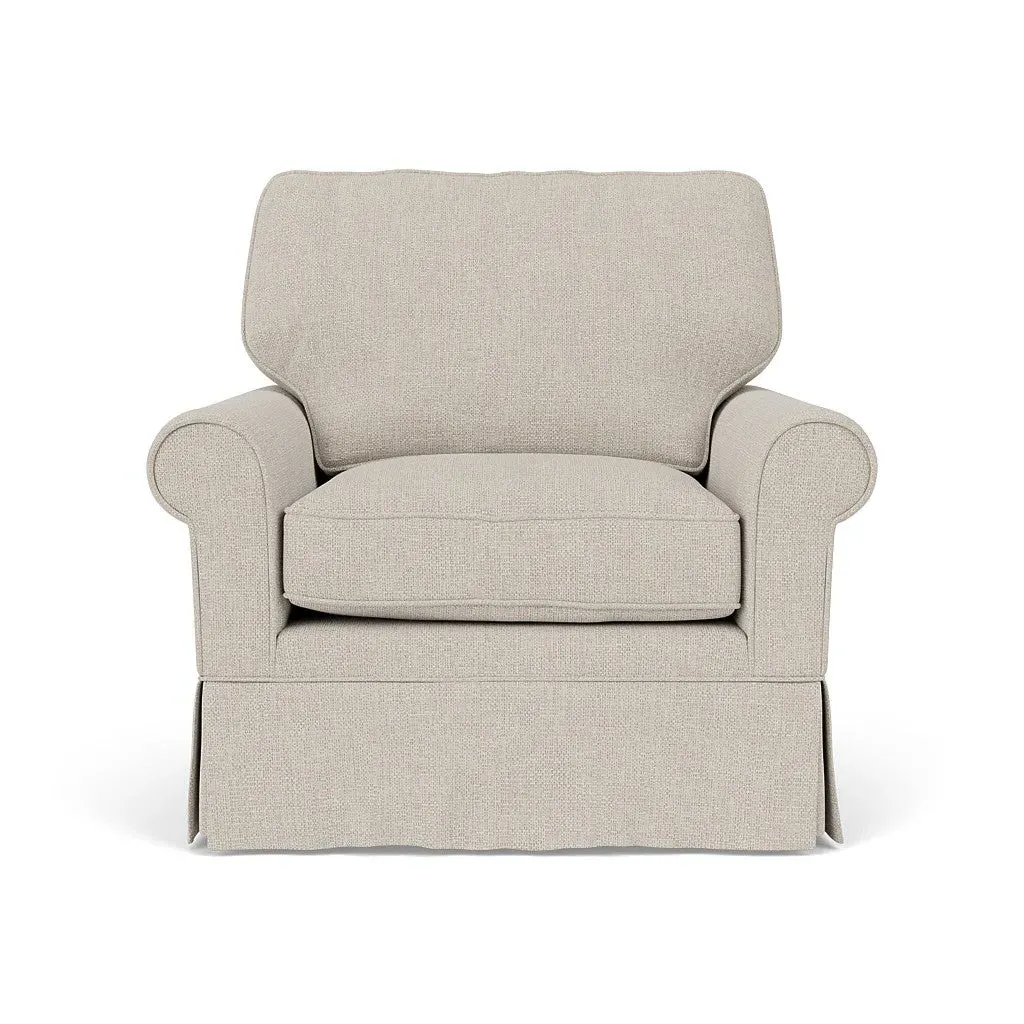Armchair - Natural, Aquaclean Oxford