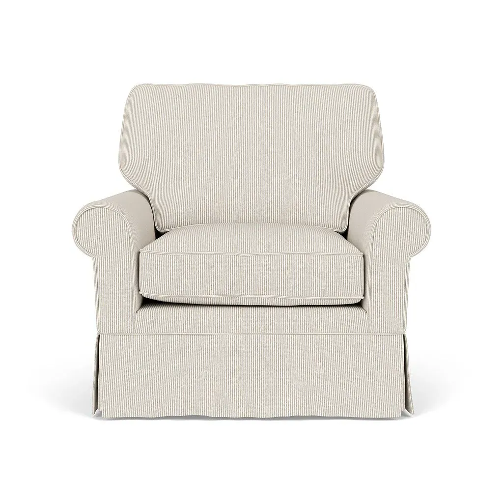 Armchair - Natural, Broadway Stripe