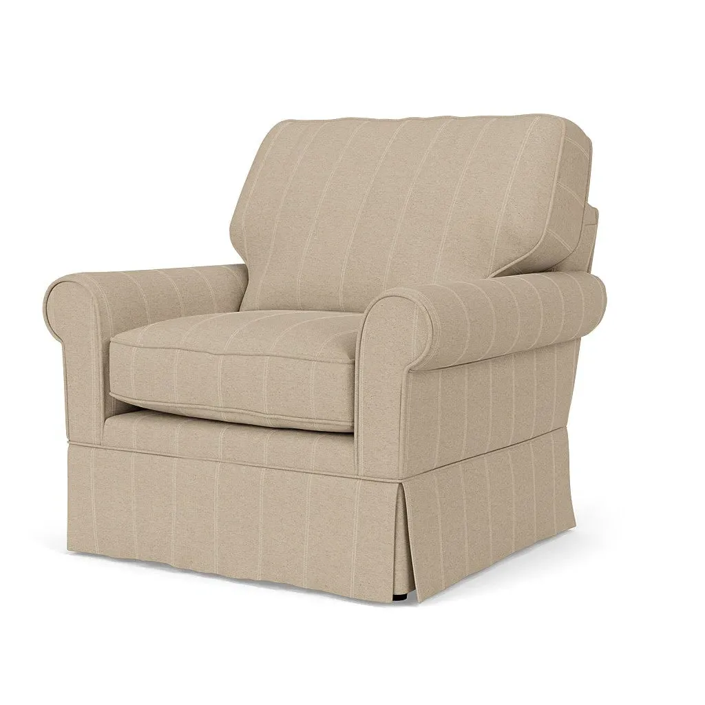 Armchair - Natural, Compton Stripe