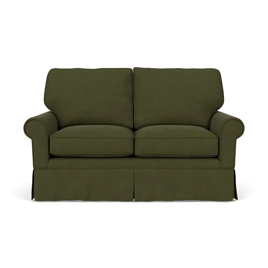 Dawson 2-Seater Sofa - Forest Green, Linen Mix