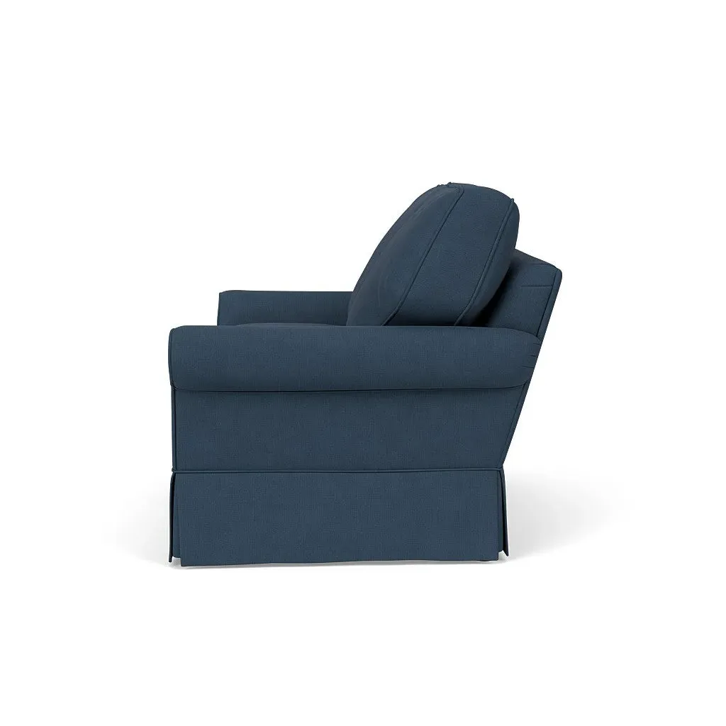 Dawson 2-Seater Sofa - Indigo, Linen Mix