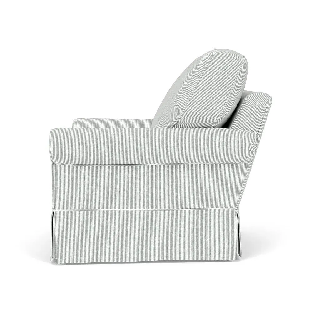 Dawson Armchair - Duck Egg, Broadway Stripe