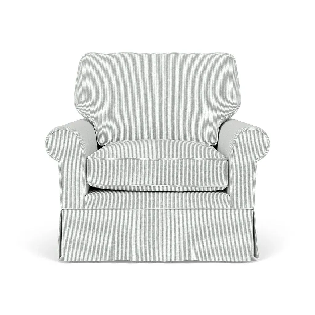 Dawson Armchair - Duck Egg, Broadway Stripe image