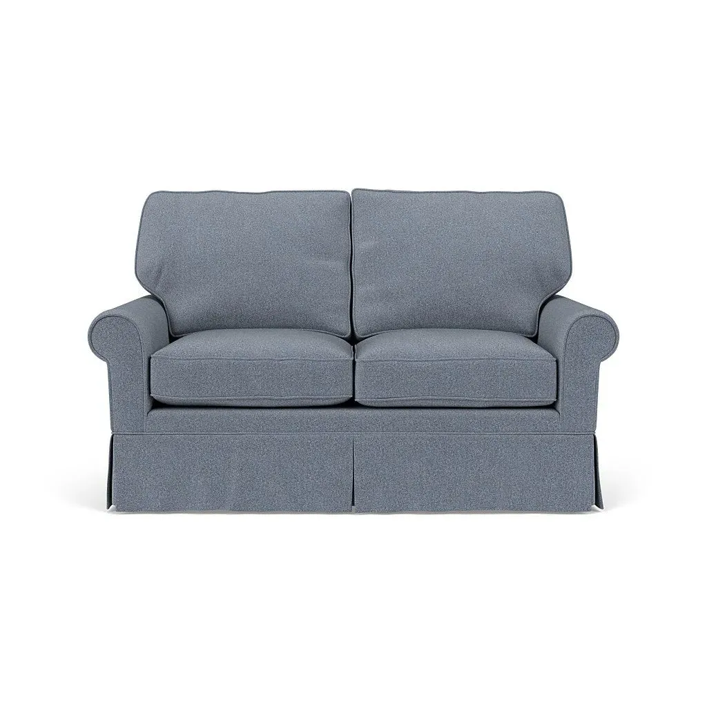 Dawson Large 2-Seater Sofa - Navy, Eco Herringbone