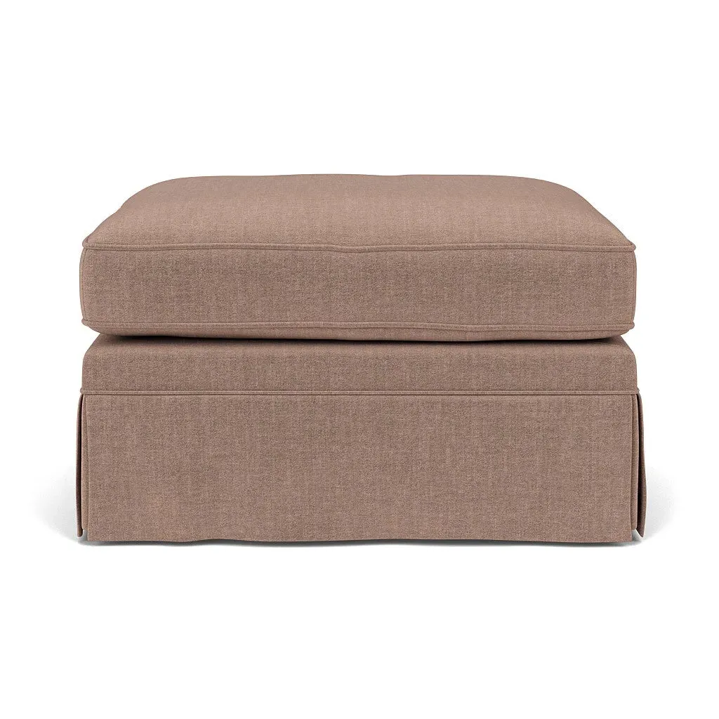 Dawson Foot Stool - Dusky Rose, Eco Chenille image