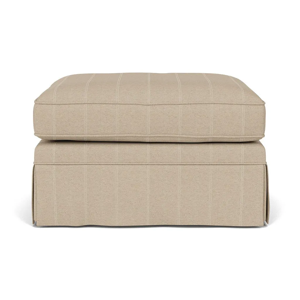 Dawson Foot Stool - Natural, Compton Stripe