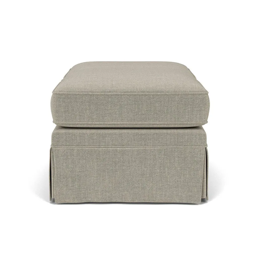 Dawson Foot Stool - Natural, Eco Chenille