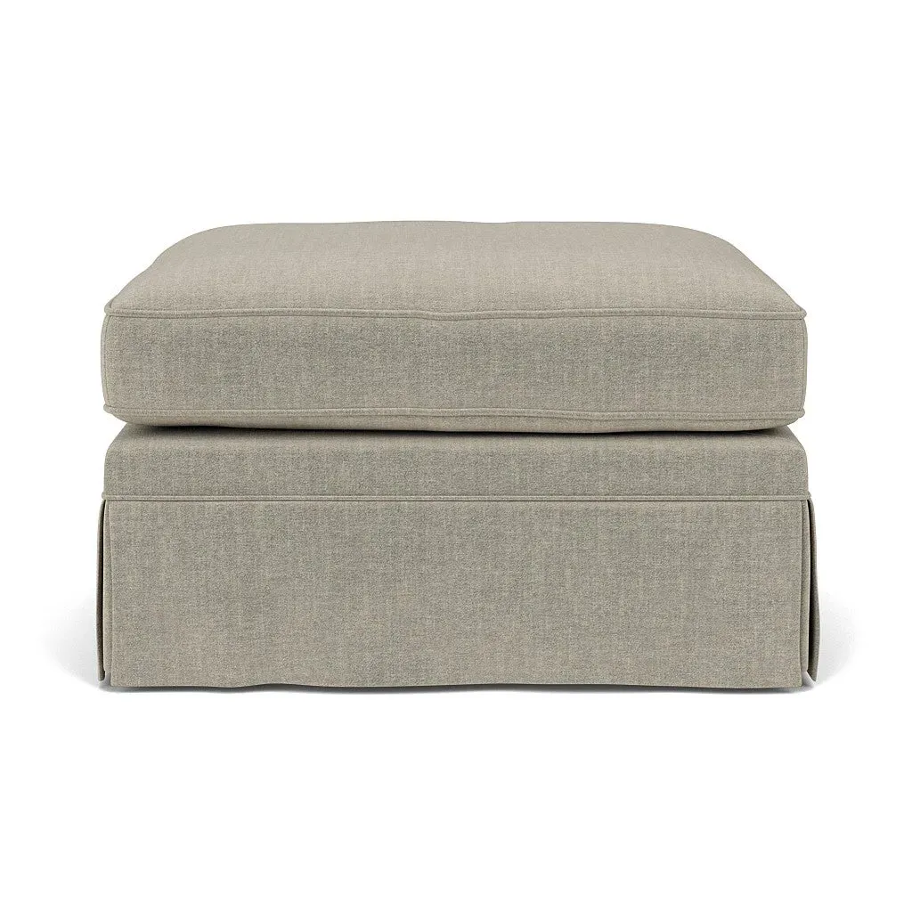 Dawson Foot Stool - Natural, Eco Chenille