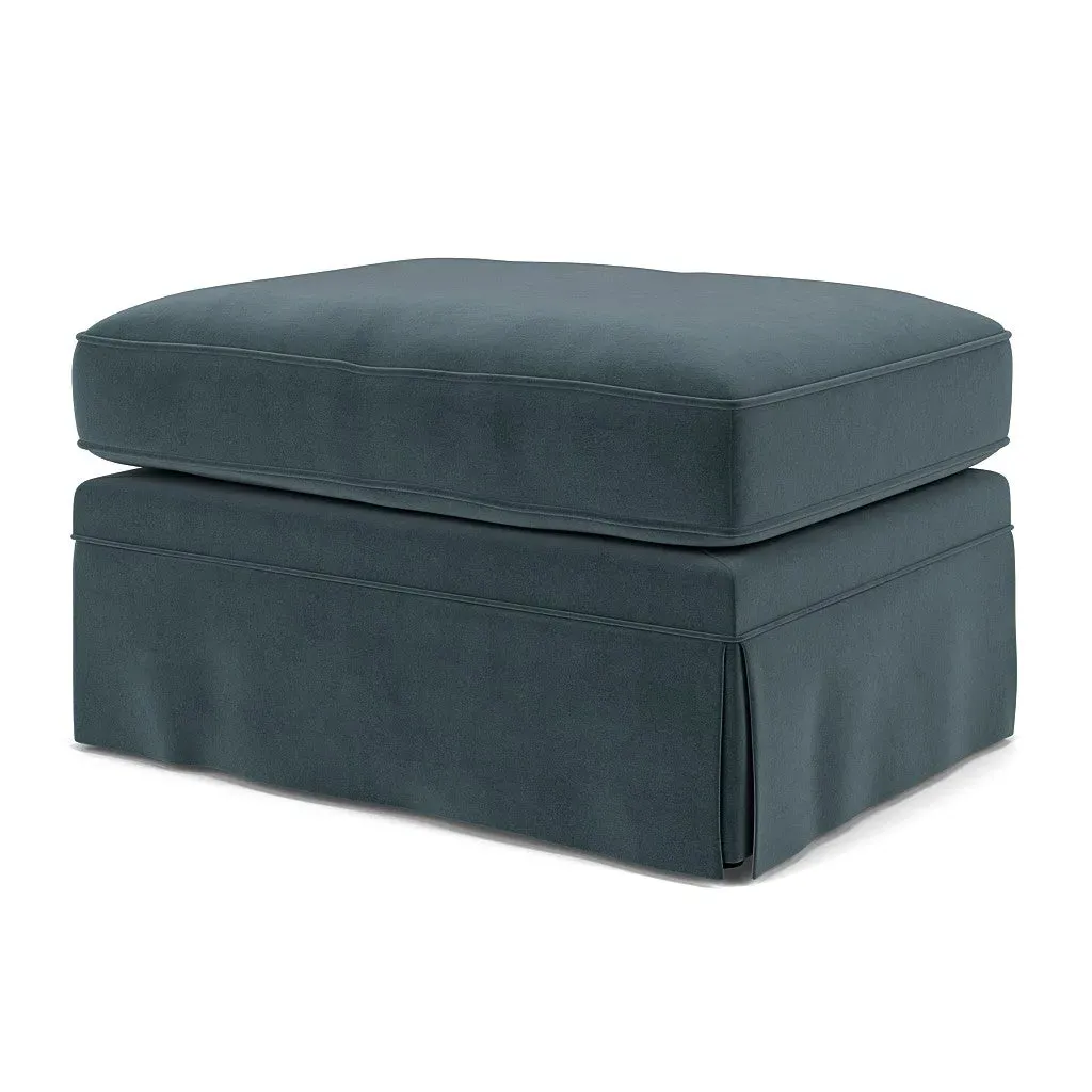 Dawson Foot Stool - Night Sky, Matt Velvet
