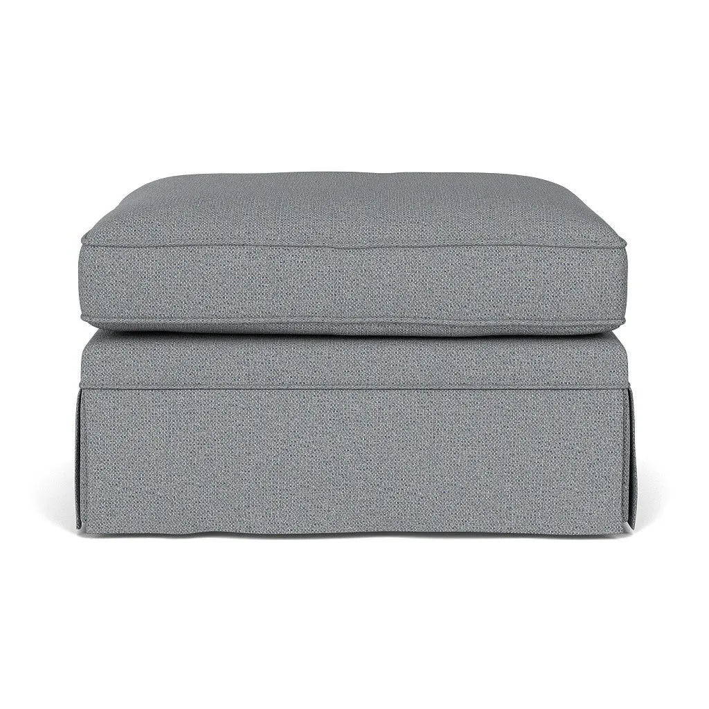 Foot Stool - Blue Marl, House Weave image