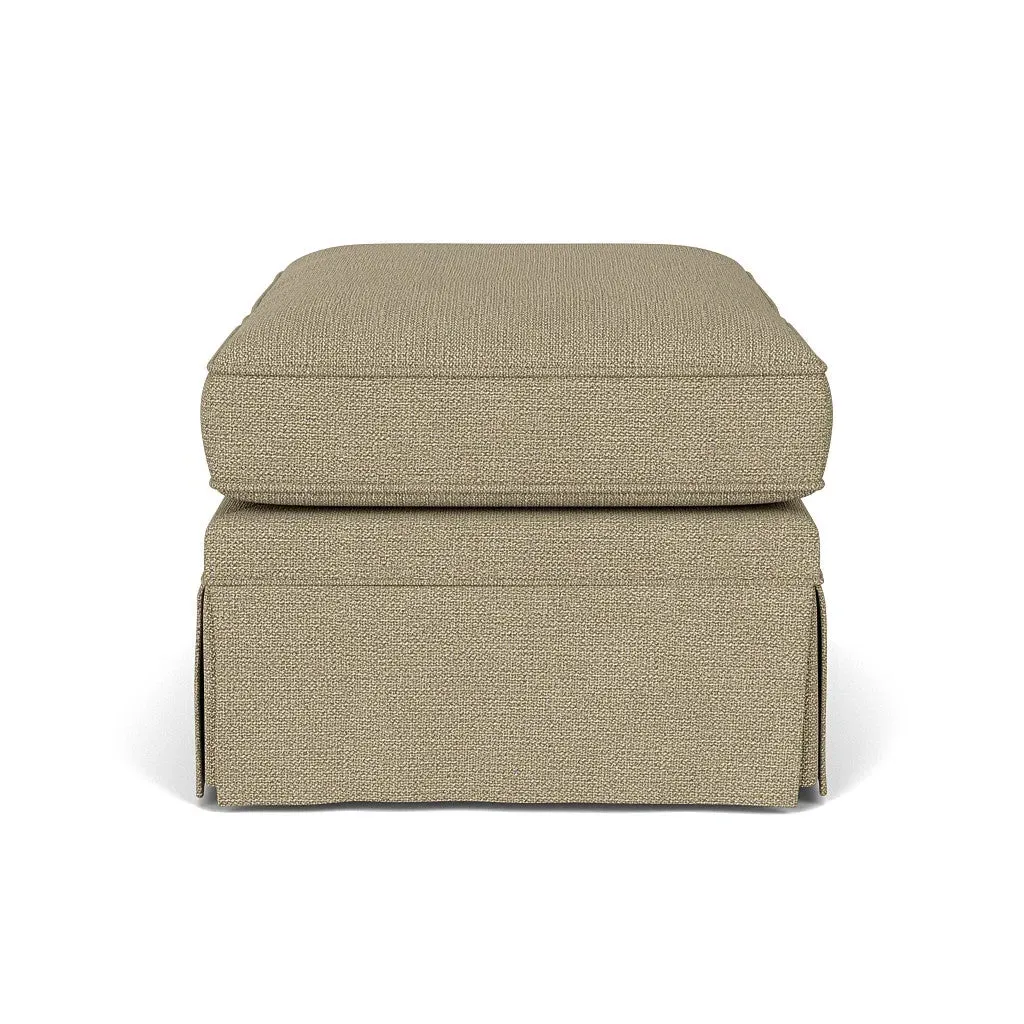 Foot Stool - Green Marl, House Weave