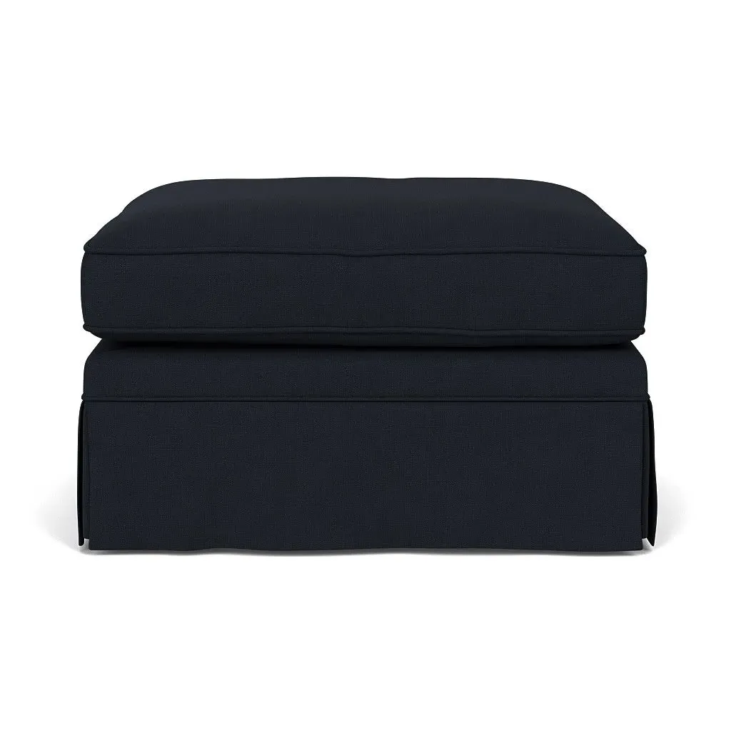 Foot Stool - Ink, House Linen Mix image